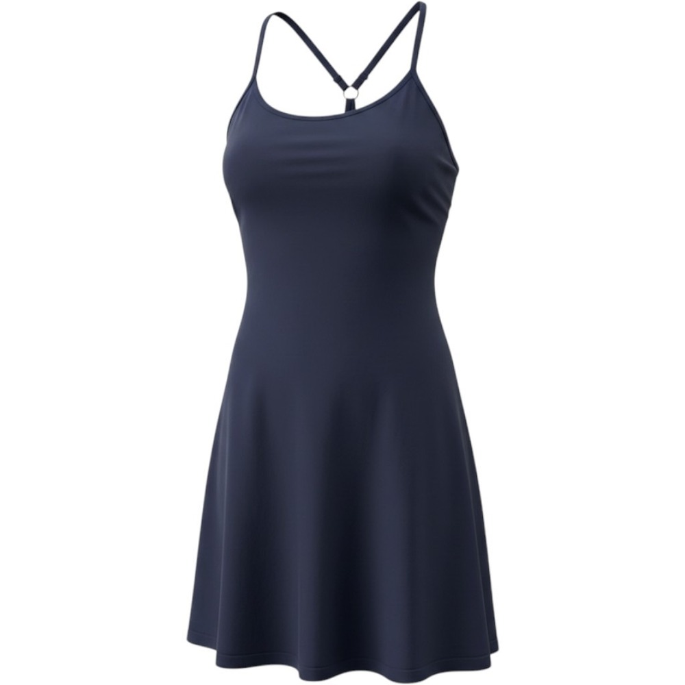 Outdoor Voices Exercise Dress Navy Blue Sz Small Sleeveless Athletic Mini Dress